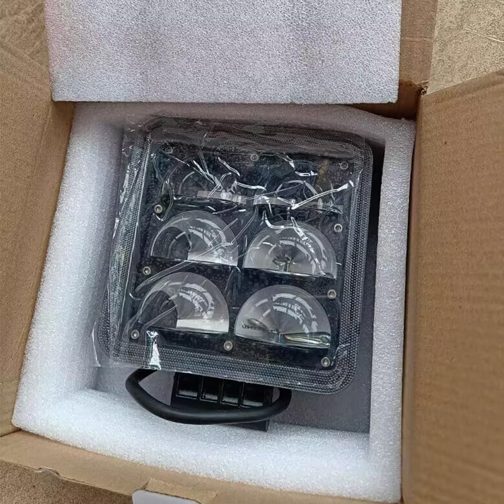 LED-Technik-Fahrzeuglampe, Gabelstapler-Lampe, LED-Lichter, quadratisch, LED-Arbeitsleuchte, 2 Stück, 10 W, Scheinwerfer, LED-Fahrlicht für LKW, Geländefahrzeuge, ATV, UTV, Boot, Fahrlampe
