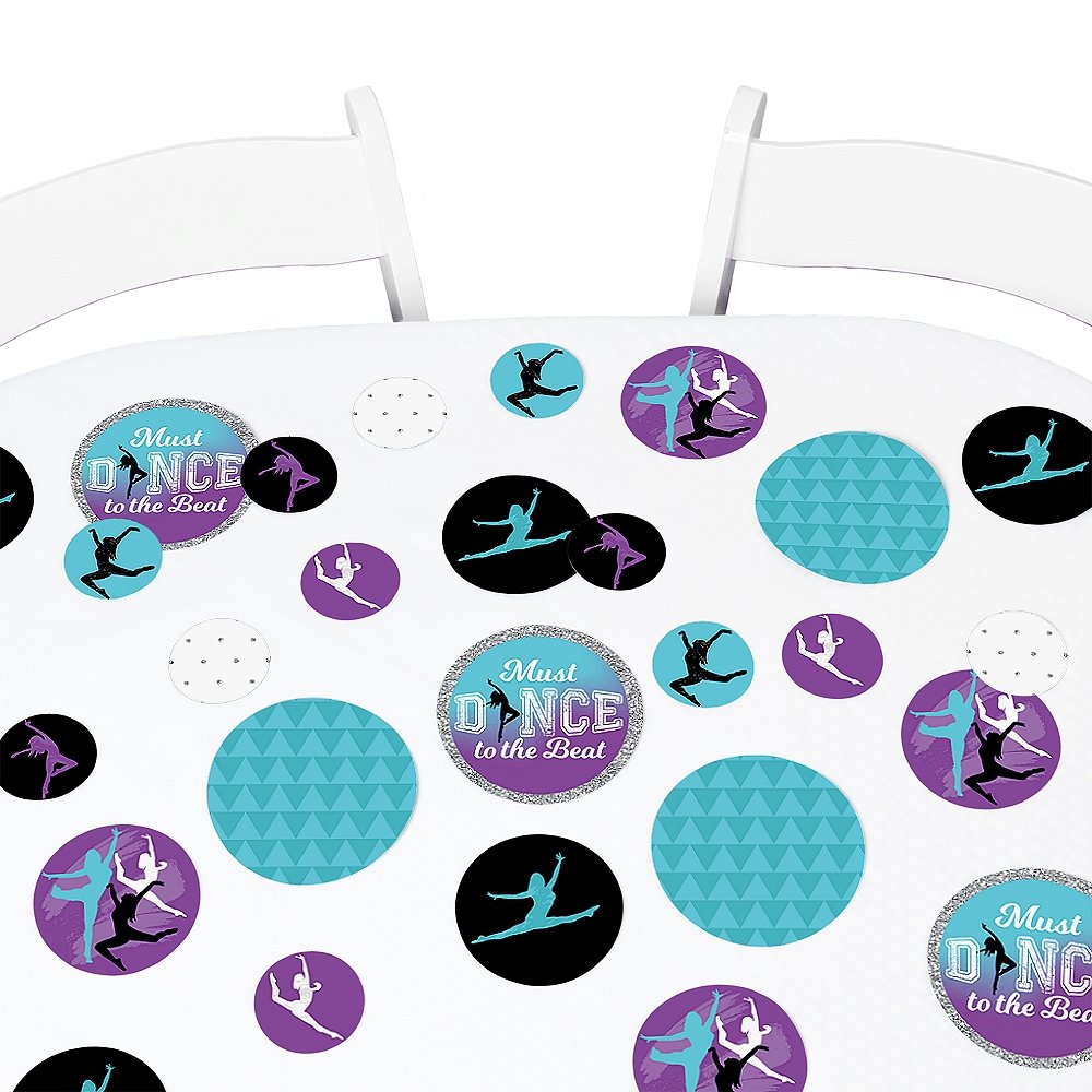 Big Dot of Happiness Must Dance to the Beat - Dance - Birthday Party Giant Circle Confetti - Dance Party Decorations - Large Confetti 27 Count