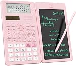 Scientific Calculator for High School 991ES Plus, ROATEE Calculators Multiview 4-Line Display with Writing Tablet, Rechargeable & Coin Battery Power Calculator Desktop Back to School Office Supplies