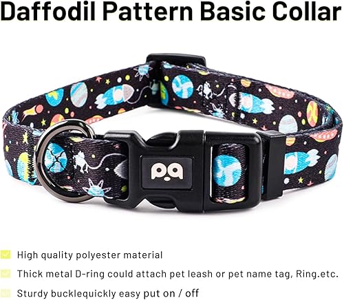 Miniatura 9 de QQPETS Arnés para perro con correa  sin tirones ajustable para mascotas, clip trasero halter, collar básico, resistente, correa antitorsión de 5