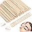 JANYUN Hair Removal 200 Pcs Eyebrow Wax Sticks, Wooden Waxing Spatulas for Small Detailed Areas, Orange Wood Nail Sticks