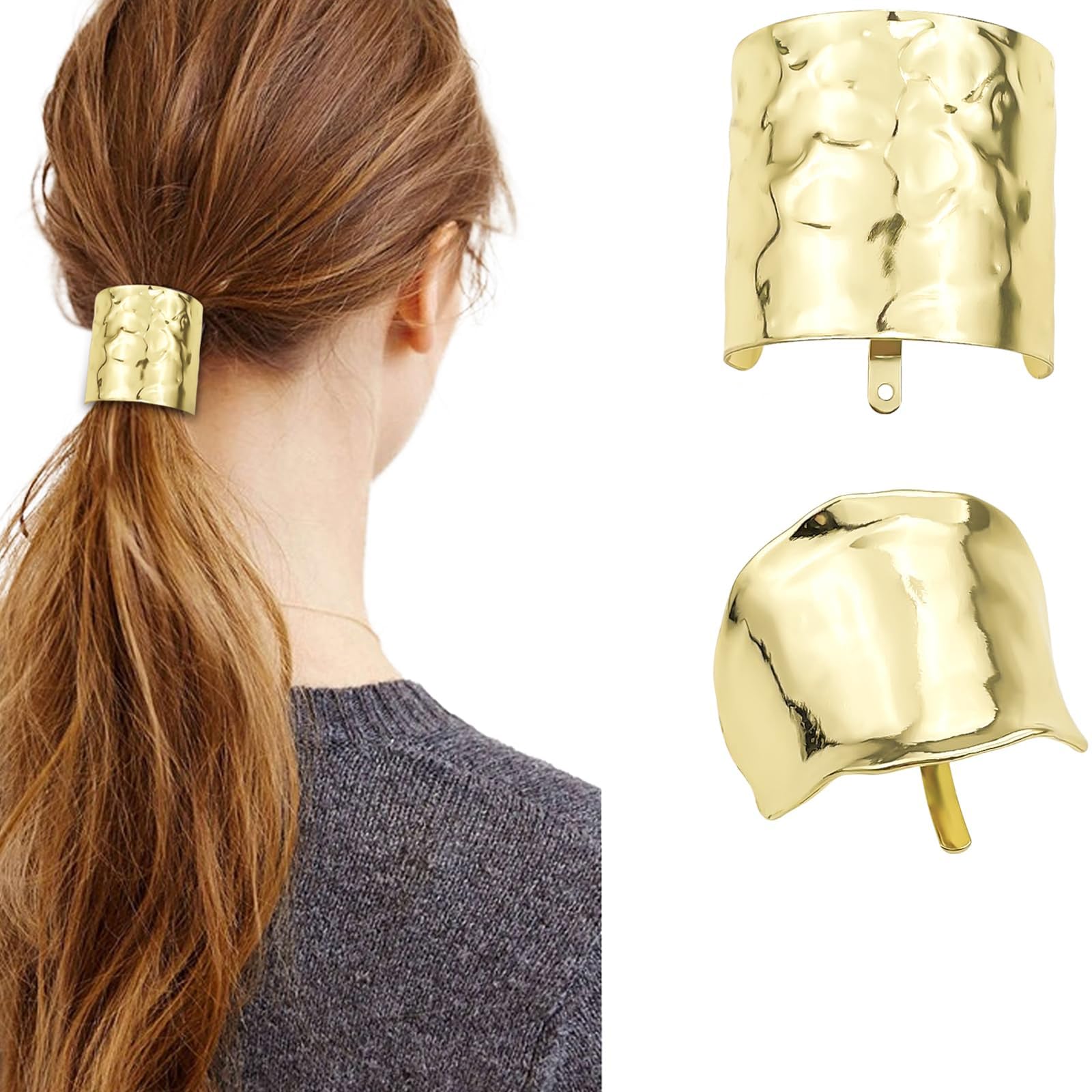 Grande Scrunchy Seta Raso Per Capelli - 15 Cm - Elastico Morbido - Regalo Donna