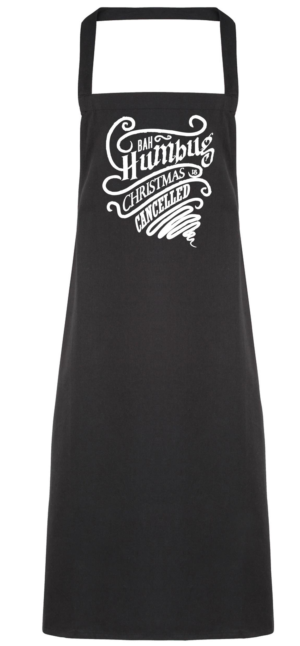 Hippowarehouse Bah humbug Christmas is cancelled Apron kitchen cooking painting DIY onesize adult