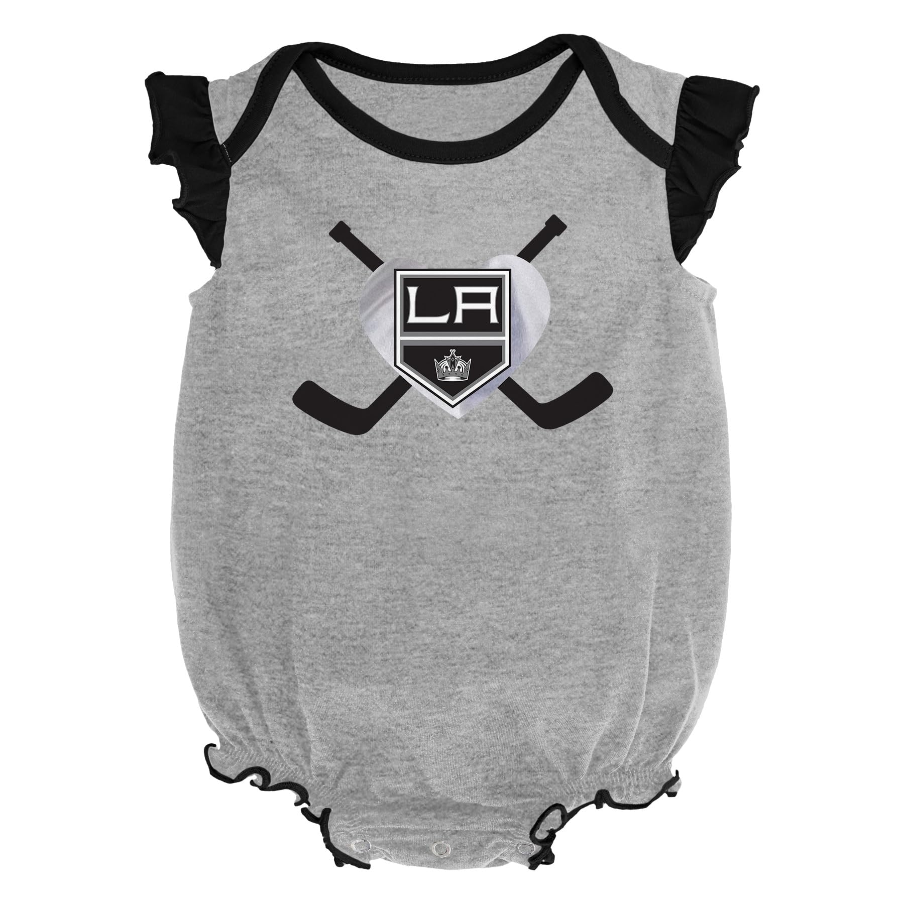 Outerstuff NHL Sacramento Kings Unisex Newborn Baby 2 Piece Creeper Set (3-6) Months