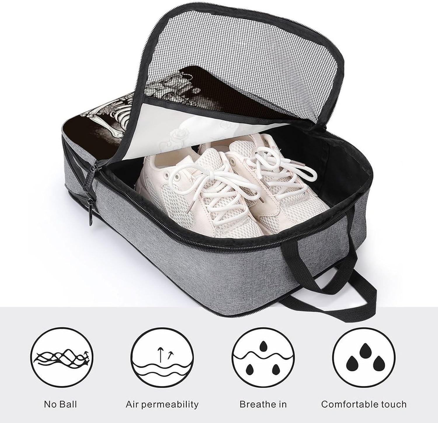 Shoe Bag, Skeleton Chef Printed Shoe Bag,storage Hanging Shoe Bag,bath Towel Storage Bag