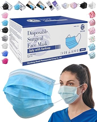 50pcs Disp0sable Nose Filter 3-layer Breathable Comfortable Cover Used In Hospitals,schools And Public Health