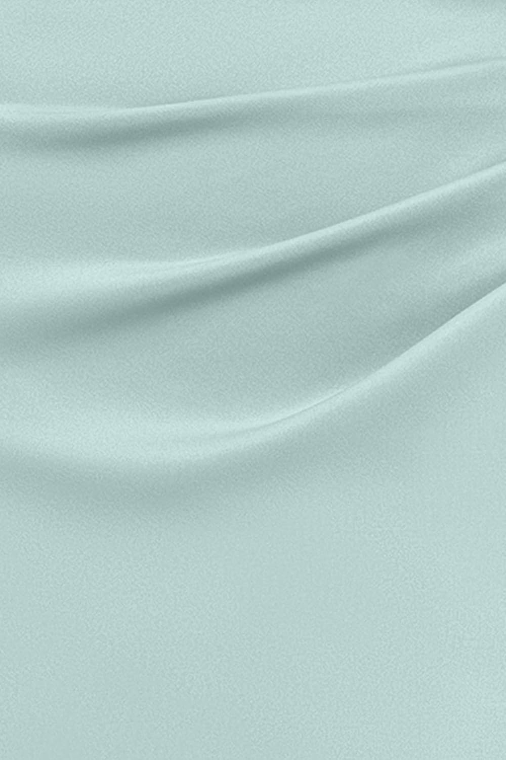 Xscape Women's Long Asymmetrical Neckline Scuba Dress, Sage, 16 - Image 6