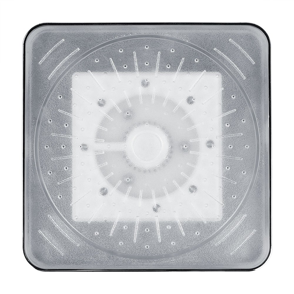 MAGT Soffione Doccia LED, 7 Colori Doccetta a LED con Luci LED Soffione a Pioggia Quadrata per il Bagno