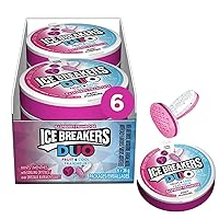 Vista 1 de Ice Breakers Duo Raspberry Mints, 1.5 oz. 1.27 oz (paquete de 6) {Importado de Canadá}