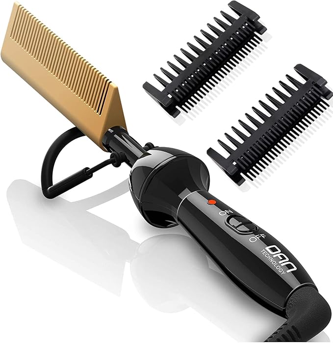 Dan Technology mini hot comb,travel size pressing comb,450℉ hot comb