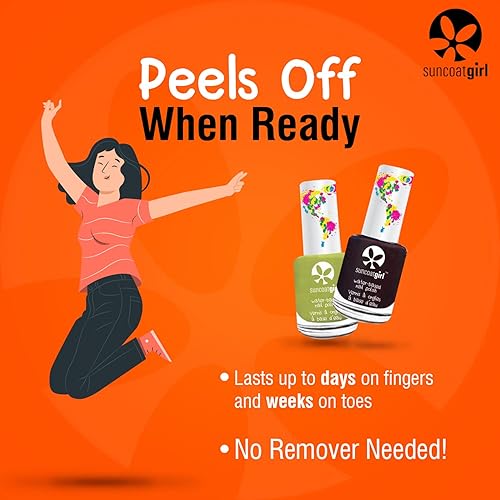 Miniatura 4 de Suncoatgirl Juego de esmaltes de uñas para niños con purpurina BFF Glam Duo Esmalte de uñas seguro no tóxico a base de agua, inodoro, se despega