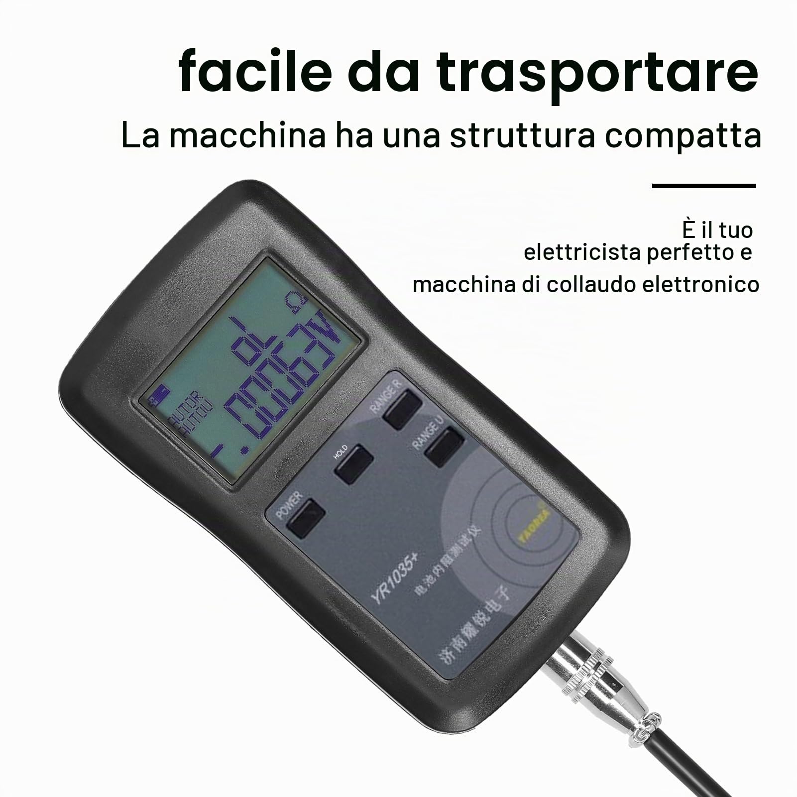 Strumento per test di resistenza interna della batteria al litio YR1035 ad alta precisione veloce Gruppo per veicoli elettrici 100 V