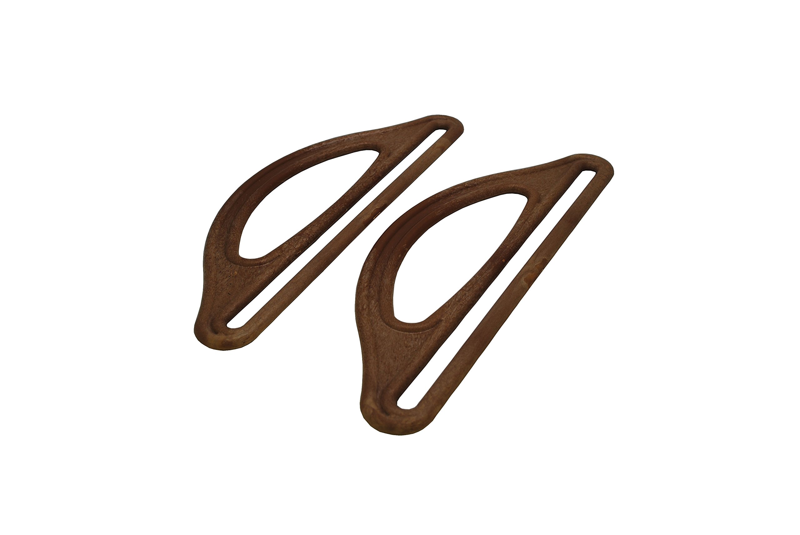 Linic Products UK Made, Long Plastic Bag Handles, 1 Pair, BROWN WOOD EFFECT, Sewing, Knitting, Craft, Design, Make you own (S7792). Free UK Postage.