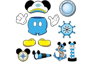 Disney Door Magnets for Cruise Ship - 12 Pcs Captain Mouse Cruise Door Decorations