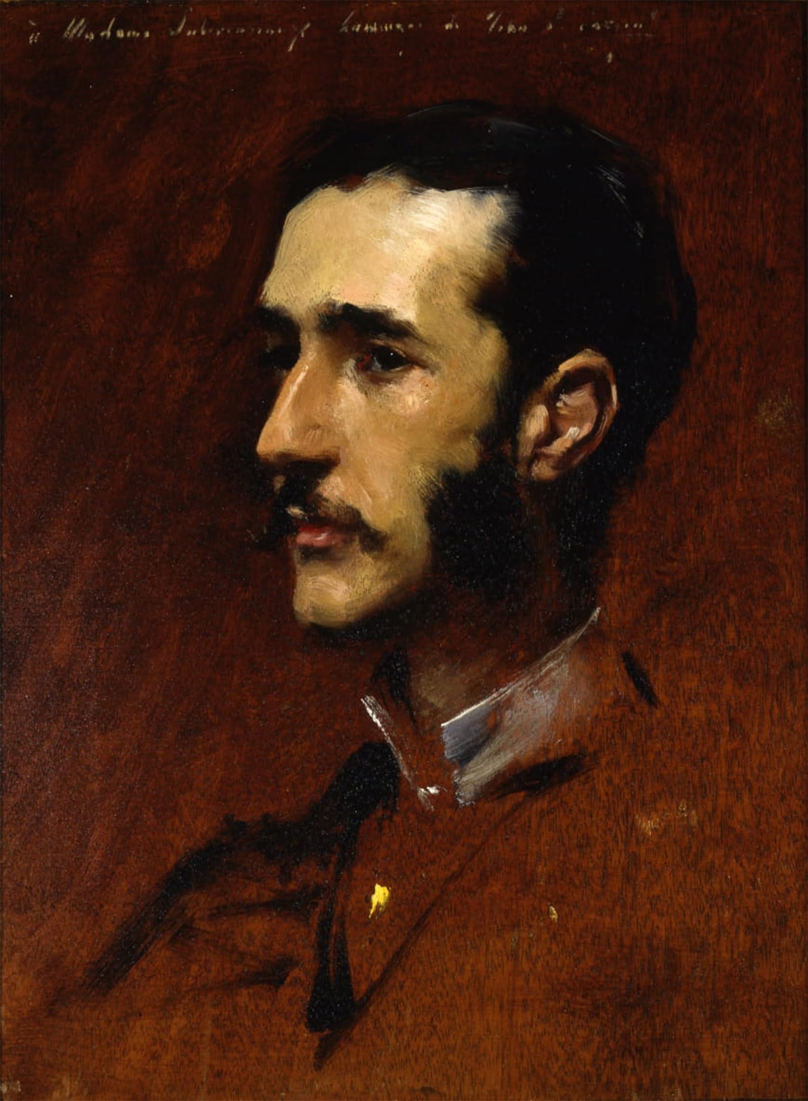 POSTERIIk Vintage Classic Picture Landscape Artwork Ramon Subercaseaux by John Singer Sargent Portrait Canvas Painting for Office Home Decor 60x90cm
