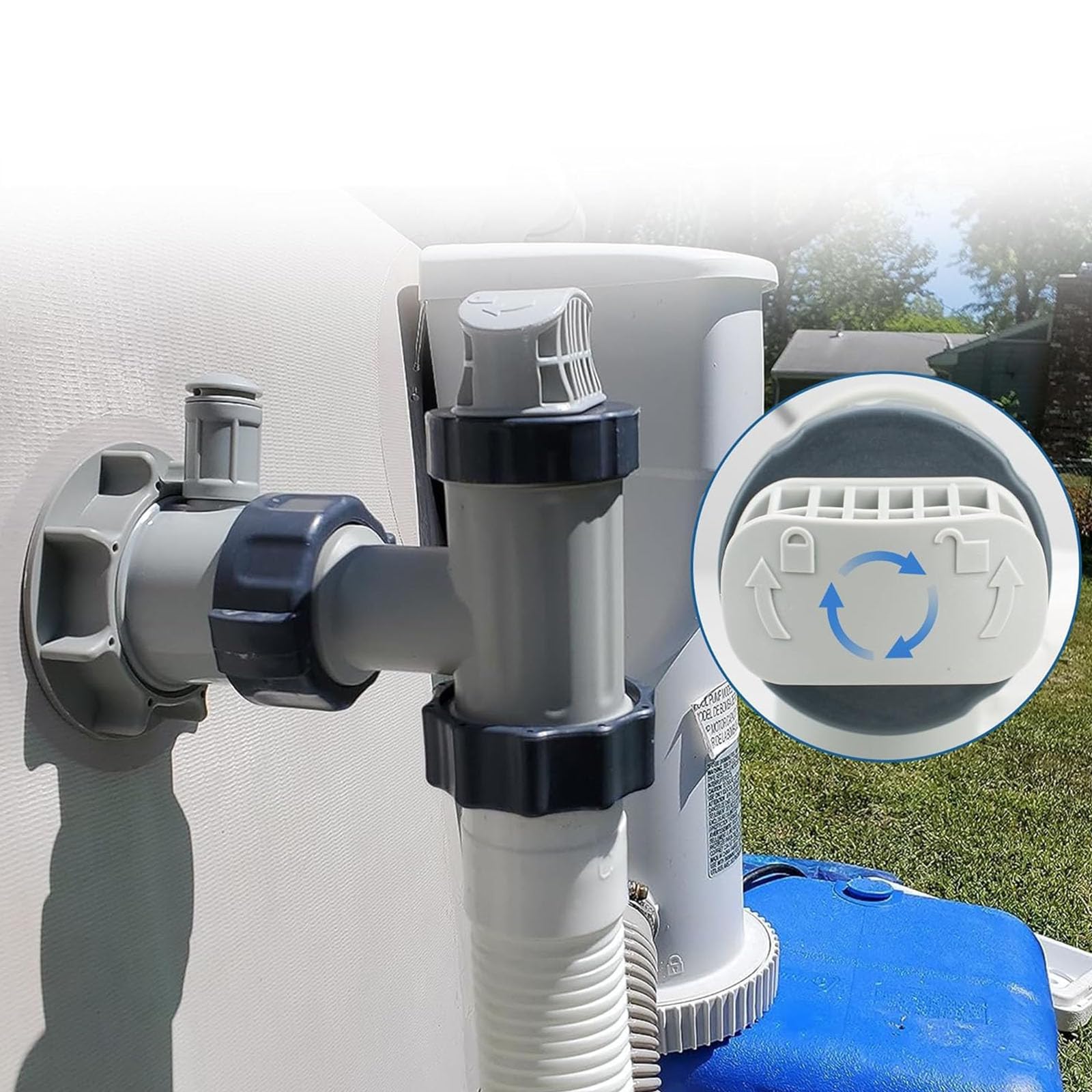 3 adaptadores de manguera de piscina para conector 26301T 26371EH 26381EH y piezas de reparación de manguera dividida, adaptador de émbolo de piscina