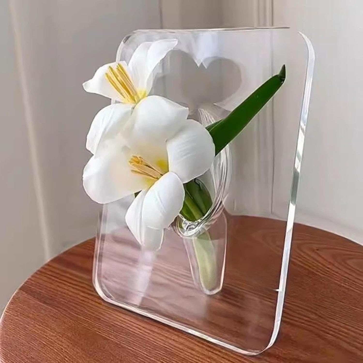 Kunya Frame Flower Vase Home Decoration 7.8X5.9Inch for House Warming Gifts Sturdy Transparent|Home & Garden|Home D-image-29