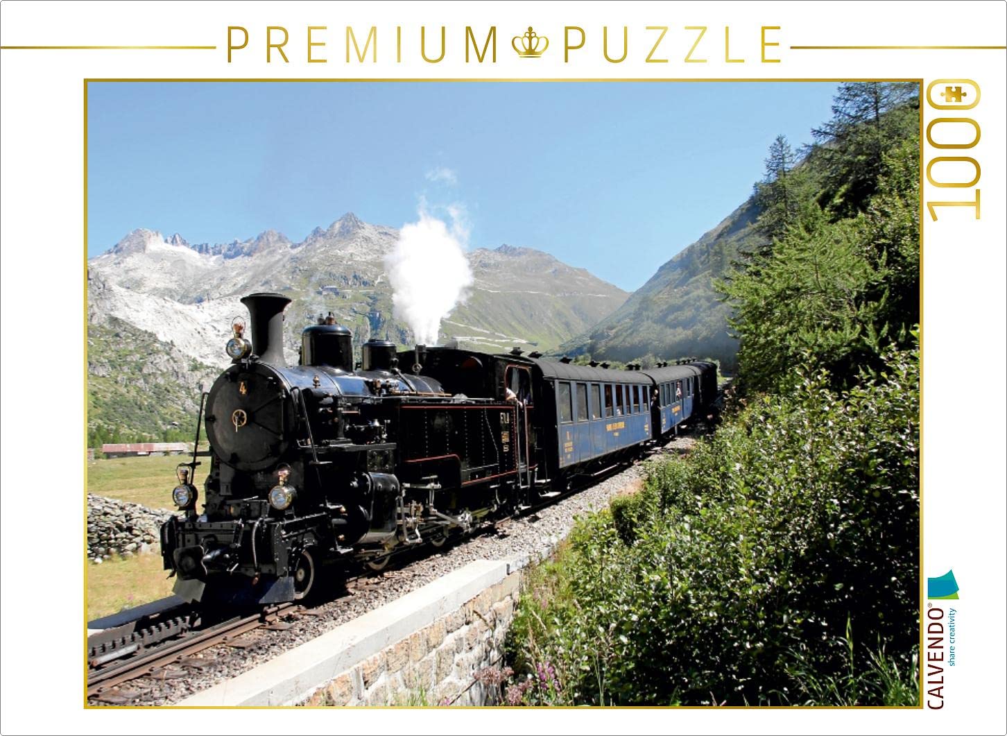 CALVENDO Puzzle Dampflok 30 (pr. T3) Chanderli der Kandertalbahn in Kandern 1000 Teile Lege-Größe 64 x 48 cm Foto-Puzzle Bild von Liselotte Brunner-Klaus kaufen