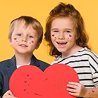 Vista 6 de 4000 calcomanías con forma de corazón con purpurina para el día de San Valentín, calcomanías decorativas autoadhesivas para recuerdos de fiesta