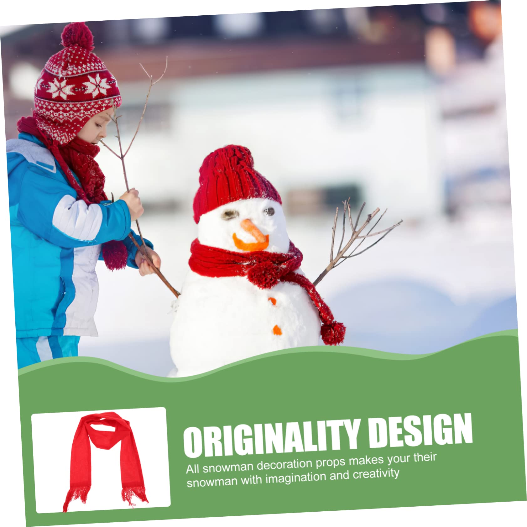PRETYZOOM 2 Sätze Schneemann Verkleiden Sich Schneemann Zubehör Selber Machen Schneemann-dekorationswerkzeug Weihnachtsschneemann Nase Selber Machen Schneemann-knöpfe-Set Zum Basteln Holz