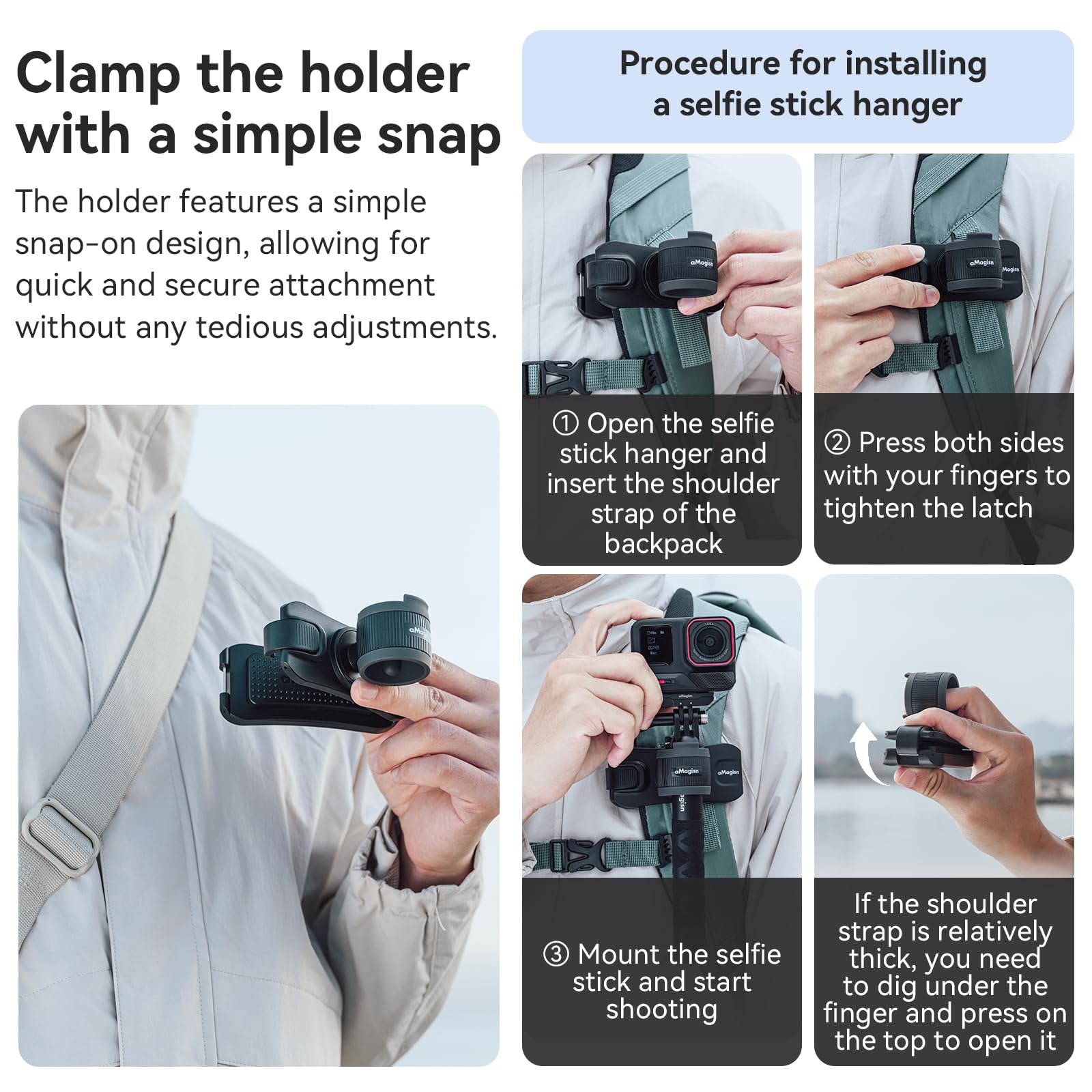 Voor DJI Osmo Action 5 Pro The DJI OM 5 Is A Supercharged Selfie Stick For Vloggers, But It Has Flaws Opbergbeugel Voor Selfie Stick Rugzak
