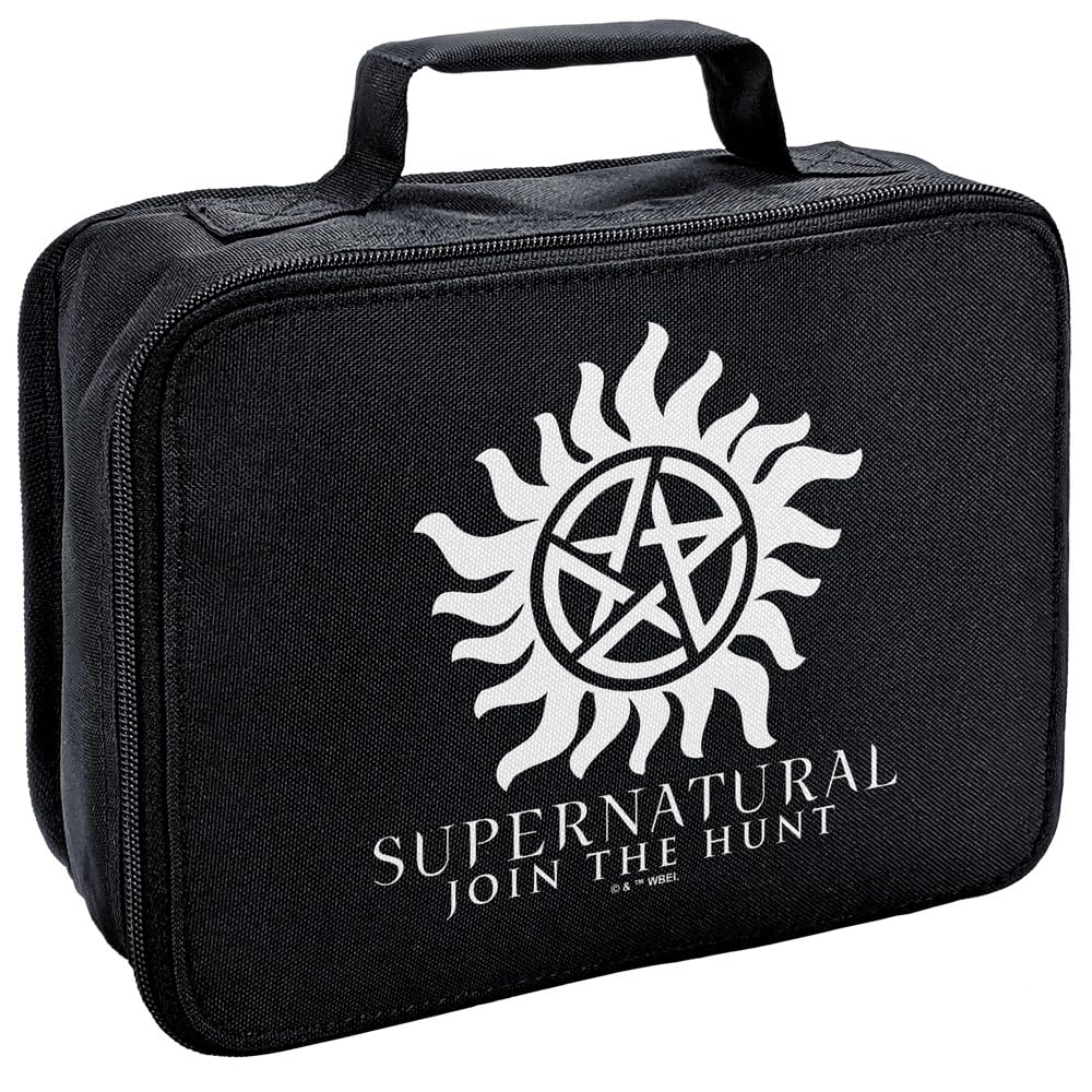 LOGOVISIONLOGOVISION Supernatural Anti Possession Symbol Insulated Soft Sided Lunch Box - Reusable Lunch Bag For School Office Work, BPA Free