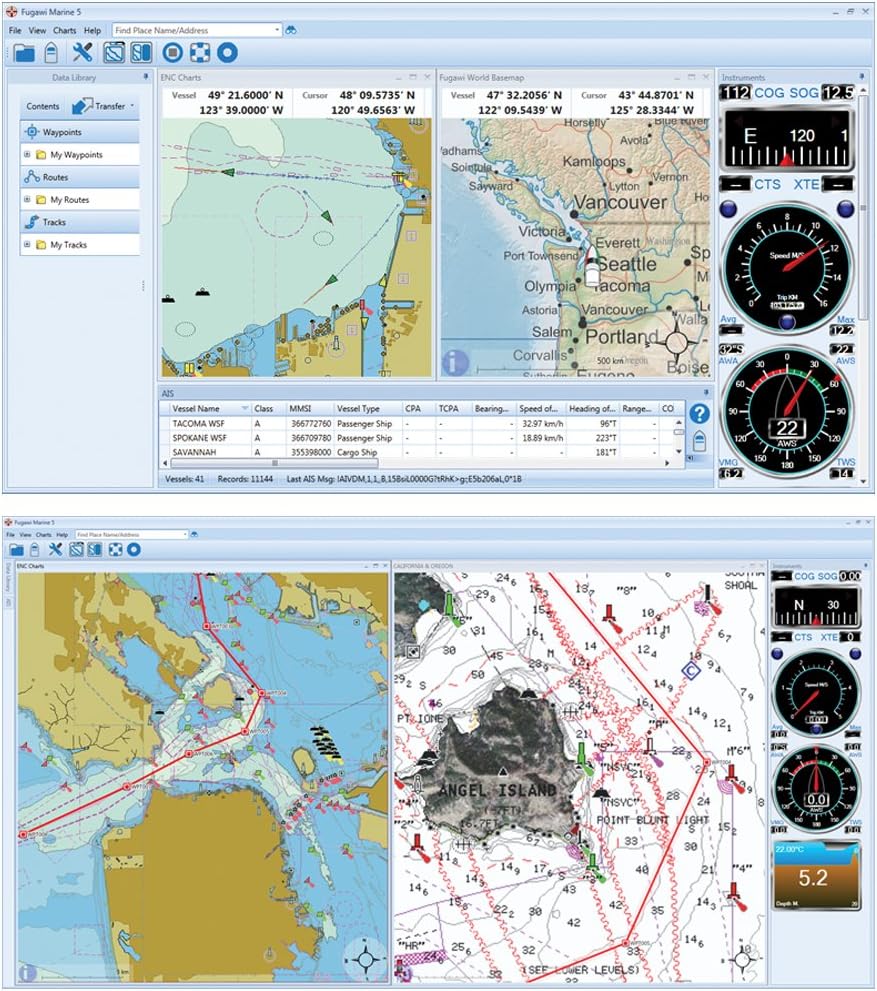 Marine 5 PC Navigation Software