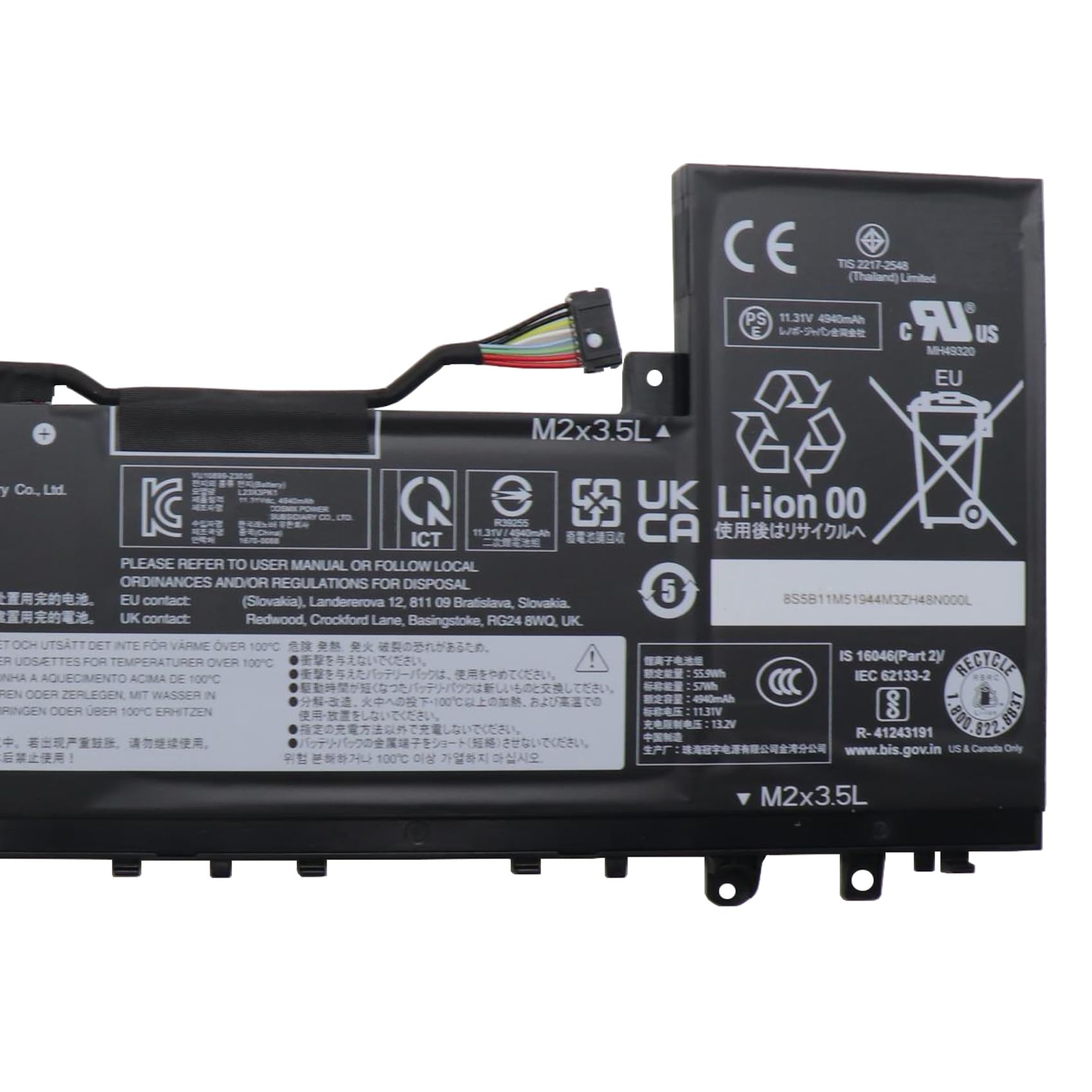 Amazon.com: FCZFCZ L23X3PK1 Battery 57Wh Replacement for Lenovo