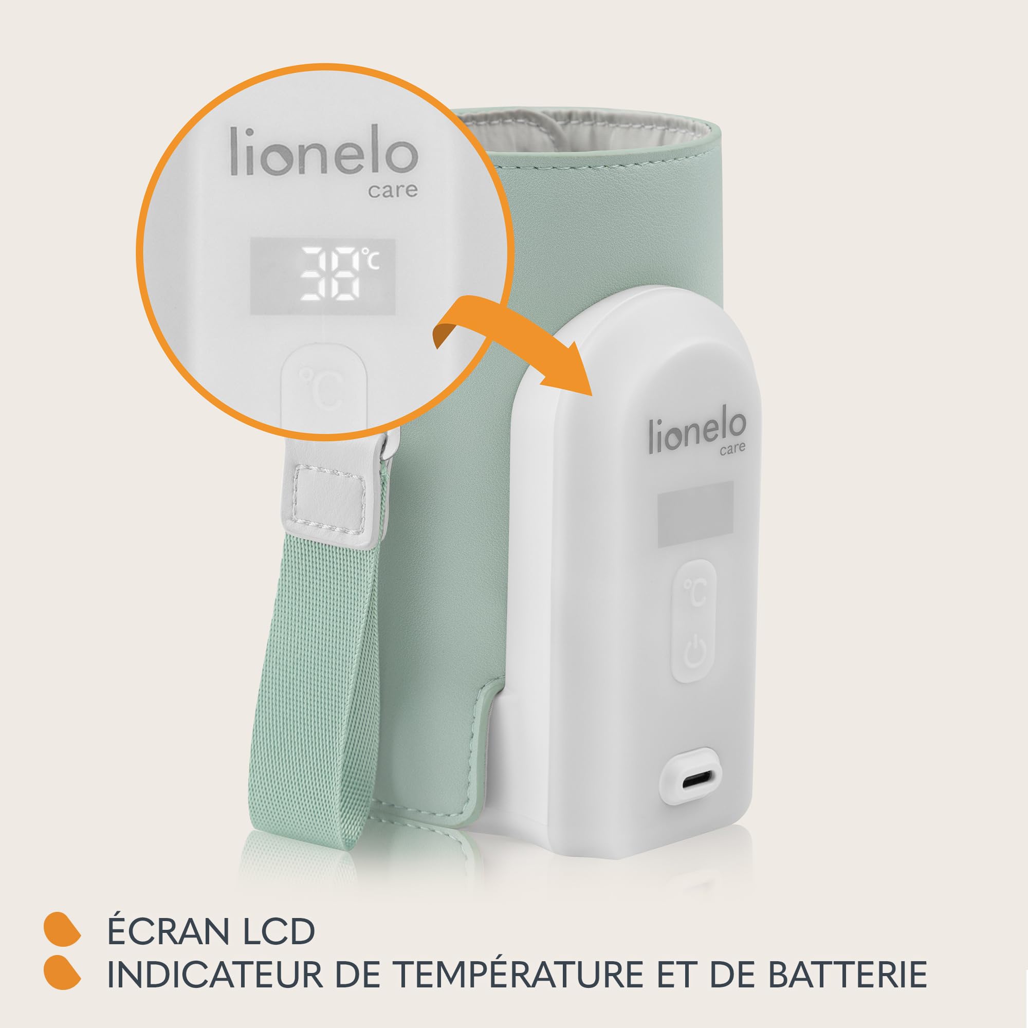 Lionelo Thermup Swift - Mobiler Flaschenwärmer für Babys