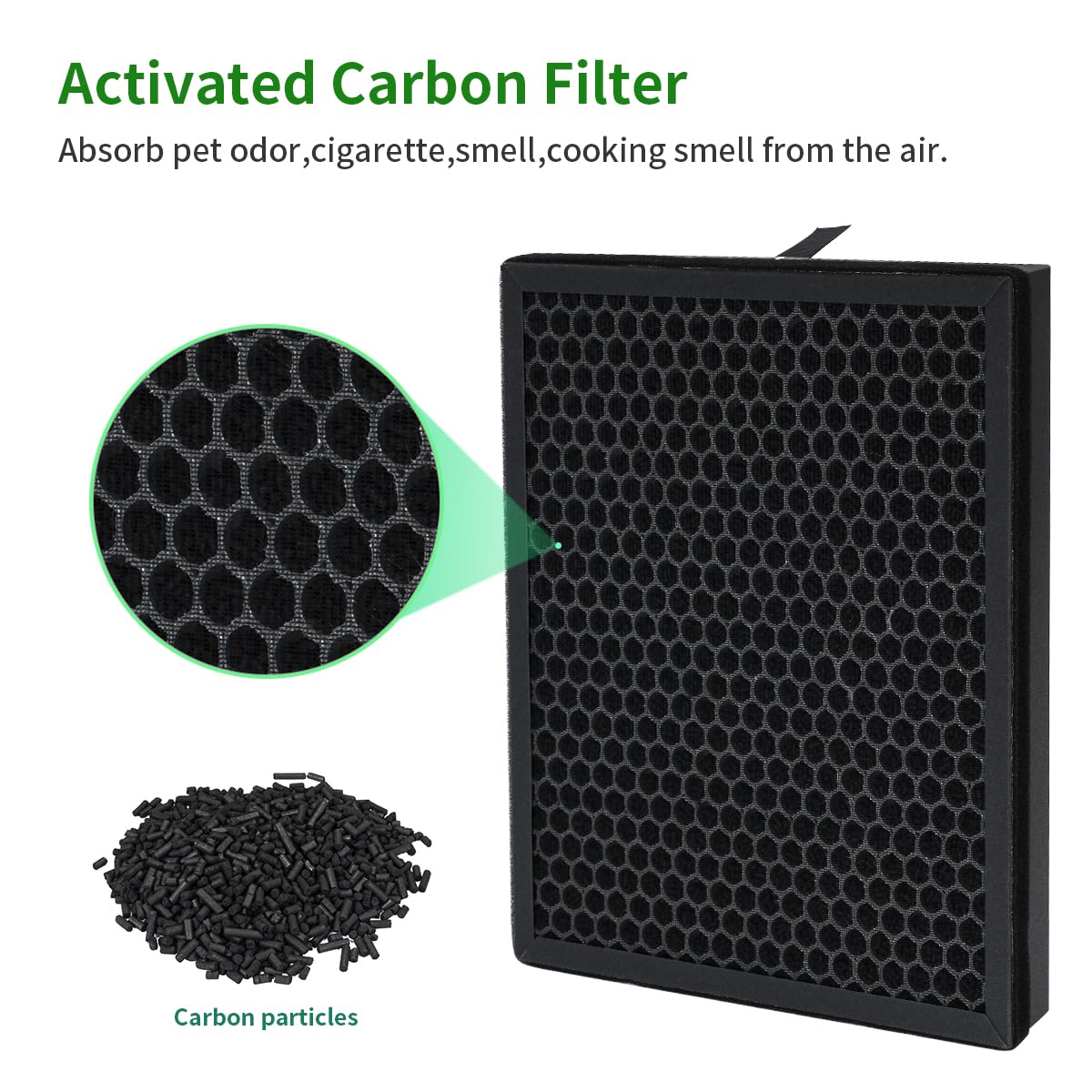 filtri a carbone attivo ad alta efficienza per MORENTO HY4866 purificatore d'aria H13 Ture 3 in 1,confezione da 1