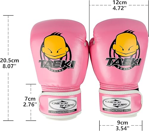 Miniatura 5 de Cheerwing Guantes de boxeo para niños, guantes de entrenamiento de 4 onzas para jóvenes y niños pequeños, guantes de boxeo de kickboxing Muay Thai