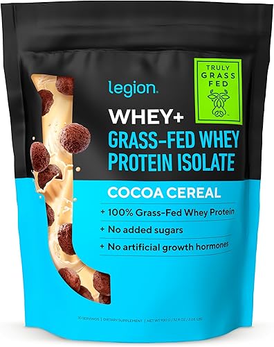 Vista 36 de LEGION Whey+ - Proteína aislada de suero de vacas alimentadas con pasto, baja en carbohidratos, baja en calorías, sin OMG, sin lactosa, sin gluten