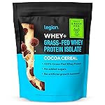 LEGION Whey+ Protein Whey Isolate from Grass Fed Cows - Whey Protein Isolate Powder Low Calorie, Non-GMO, Sugar Free, Lactose and Gluten Free, All Natural Protein Powder for Men & Women 30 Servings