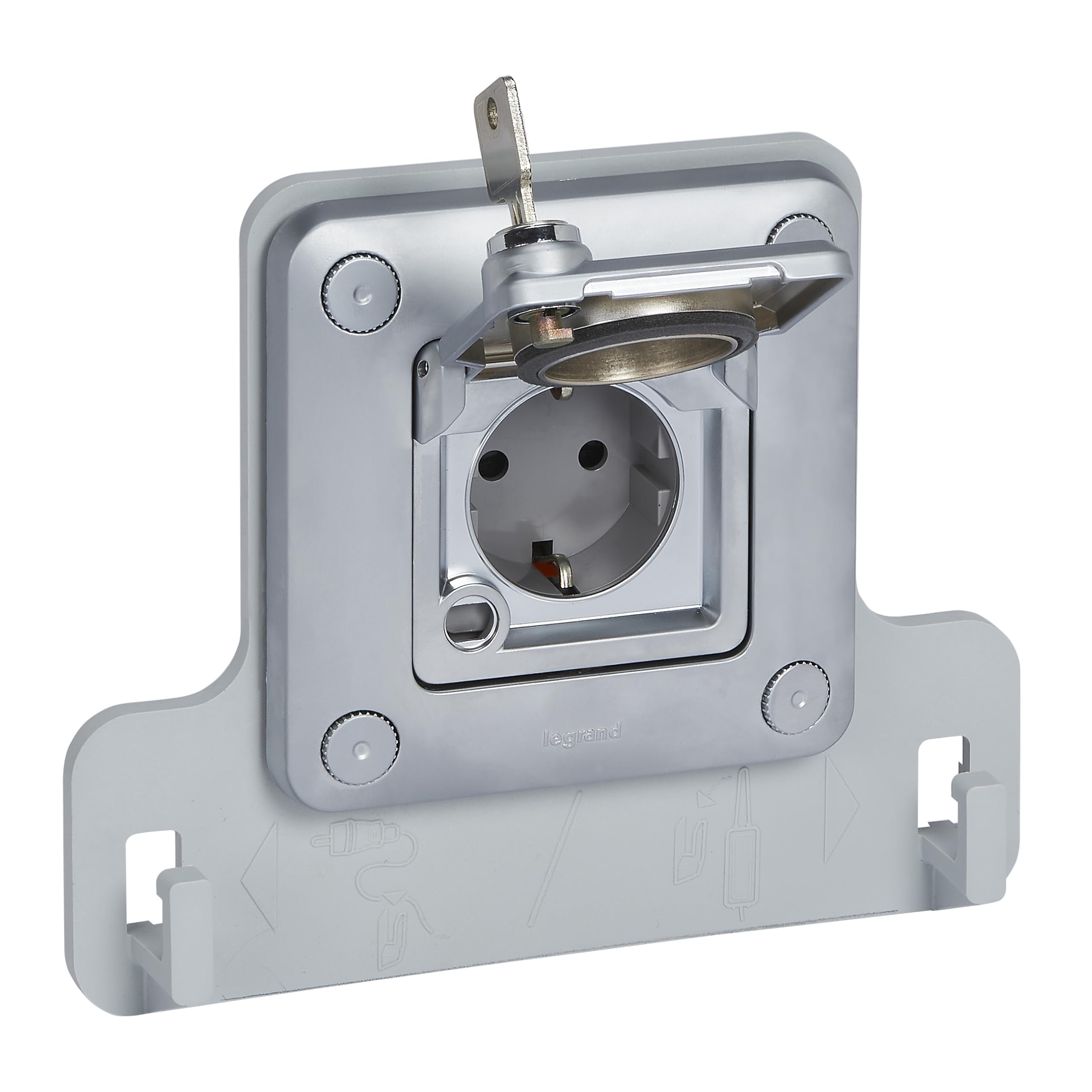 Prise d'encastrement pour véhicule électrique Legrand 077857 2P + TT Vert UP 3,2 kVA
