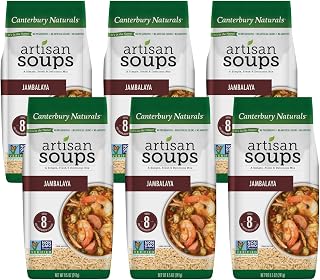 Canterbury Naturals Artisan Soup Mix, Jambalaya Soup Mix, Non-GMO, Makes 8 Servings, 8.5-Ounce Bag (Pack of 6)