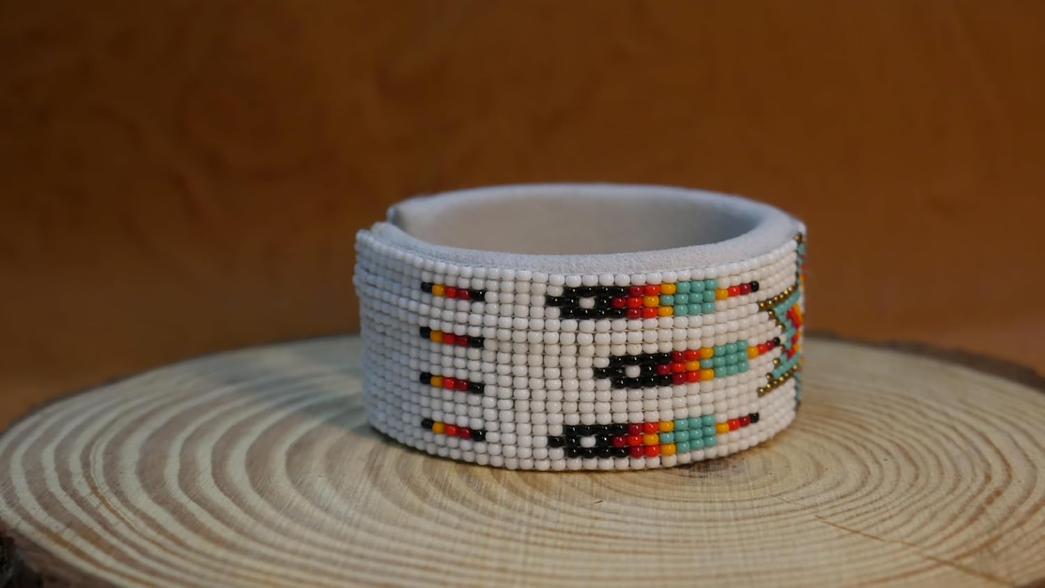 Handmade Beaded leather Cuff bracelet, Bohemian bracelet, women's bracelet, native bracelet, bangle, western, aztec bracelet,Adjustable
