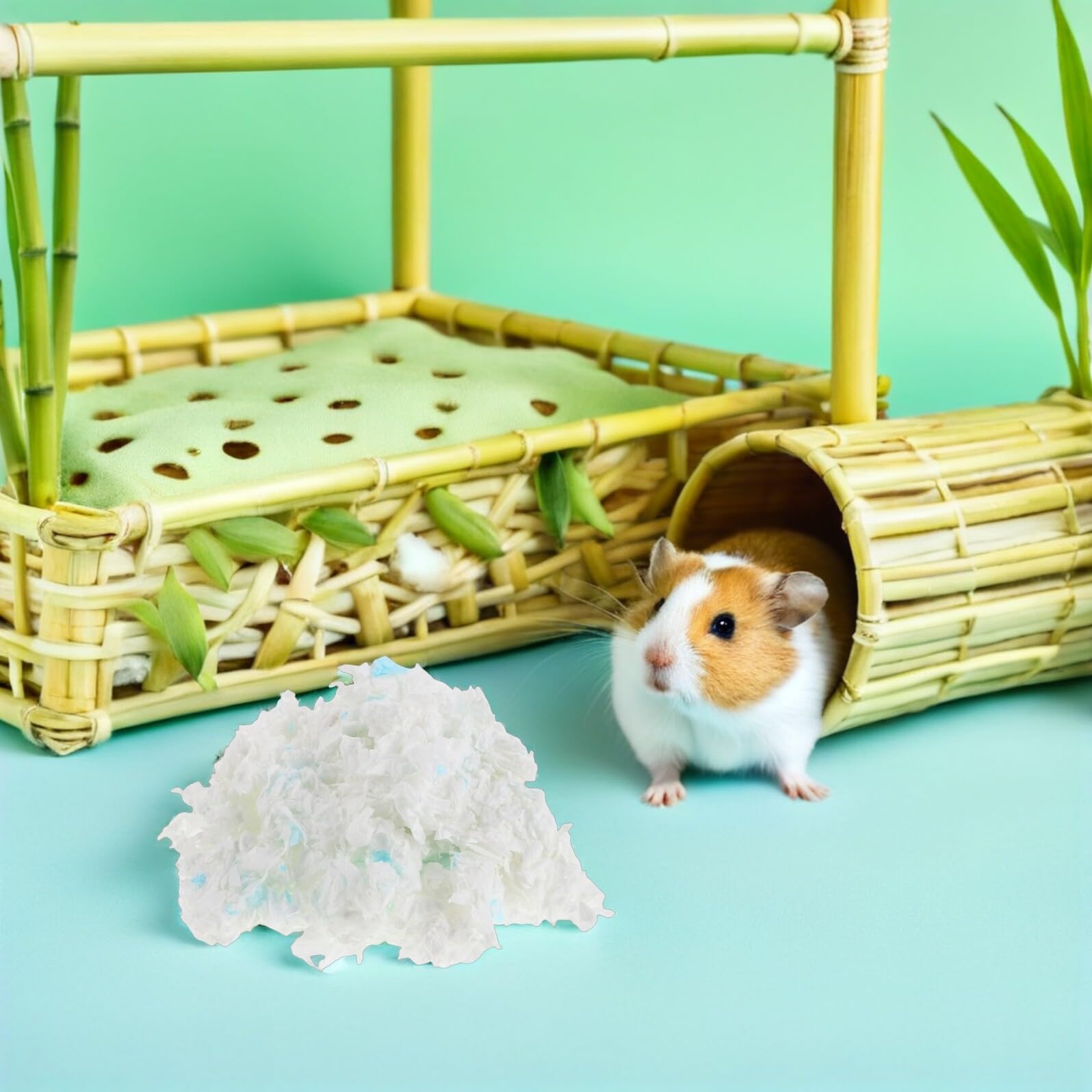 Pack Kleintier Einstreu aus Holzfasern Weiche Einstreu für Hamster Meerschweinchen Kaninchen Mäuse und Rennmäuse Saugfähig Staubarm Hygienisch Geruchskontrollierend für Käfige und