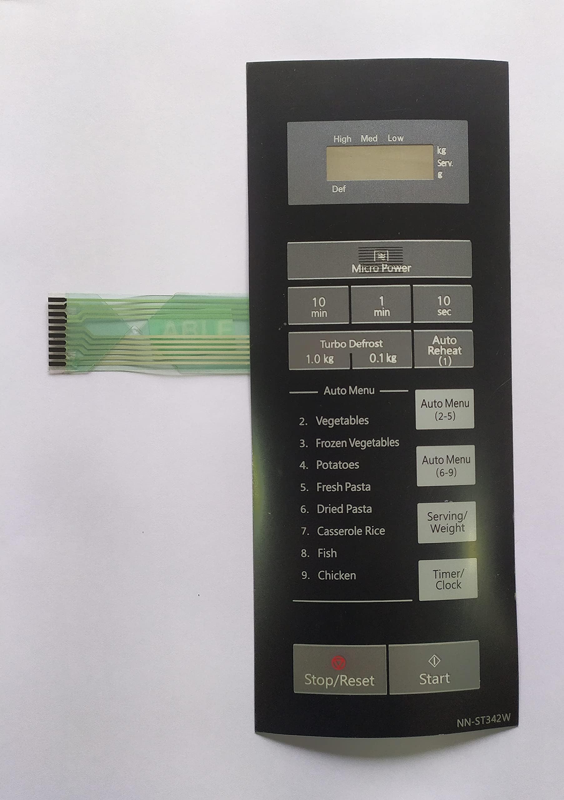 Able NN-ST342W Microwave Oven Membrane Touch Keypad (Able)