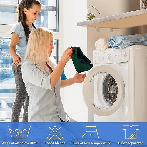 Miniatura 6 de Paquete de 4 delantales de chef, delantal ajustable con 2 bolsillos, delantal personalizado unisex para cocinar, cocina, restaurante