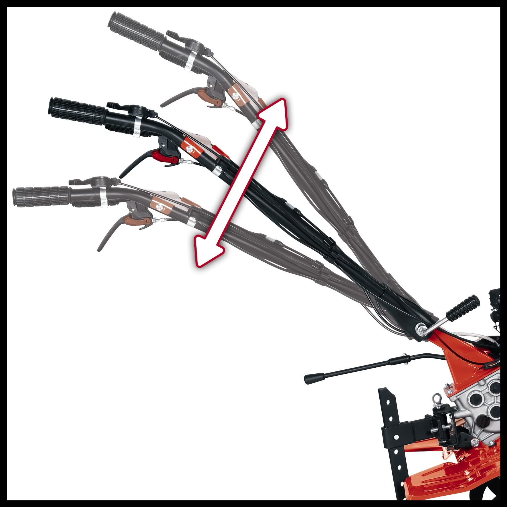 Einhell Motobineuse à Essence GC-MT 4280 (4,1 KW, Largeur de Travail 89 cm, Profondeur de Travail maximale 32 cm, cylindrée 212 cm³, boîte de Vitesses avec Marche arrière)