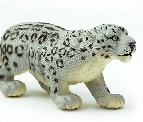Miniatura 4 de Safari Ltd. Figura de leopardo de nieve, figura detallada de plástico de 5.5 pulgadas, divertido juguete educativo para niños, niñas y niños a