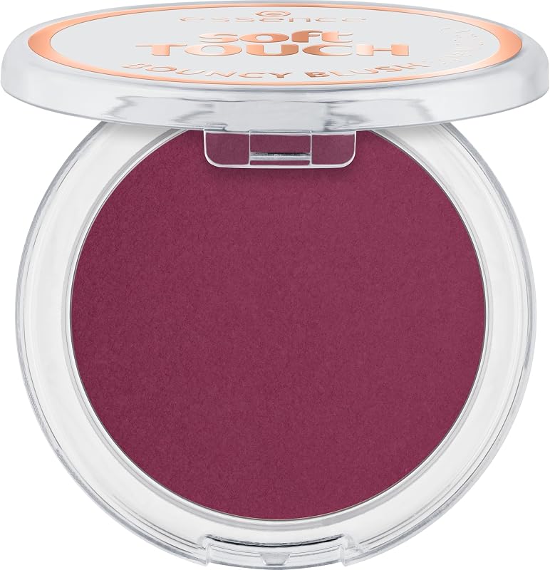essence Soft Touch Bouncy Blush, Cream to Powder (40 | Roses In Berry) | Lightweight, Buildable Natural Finish, Cheek Makeup, Long-Lasting All-Day Color; Vegan & Cruelty-Free, Paraben-Free