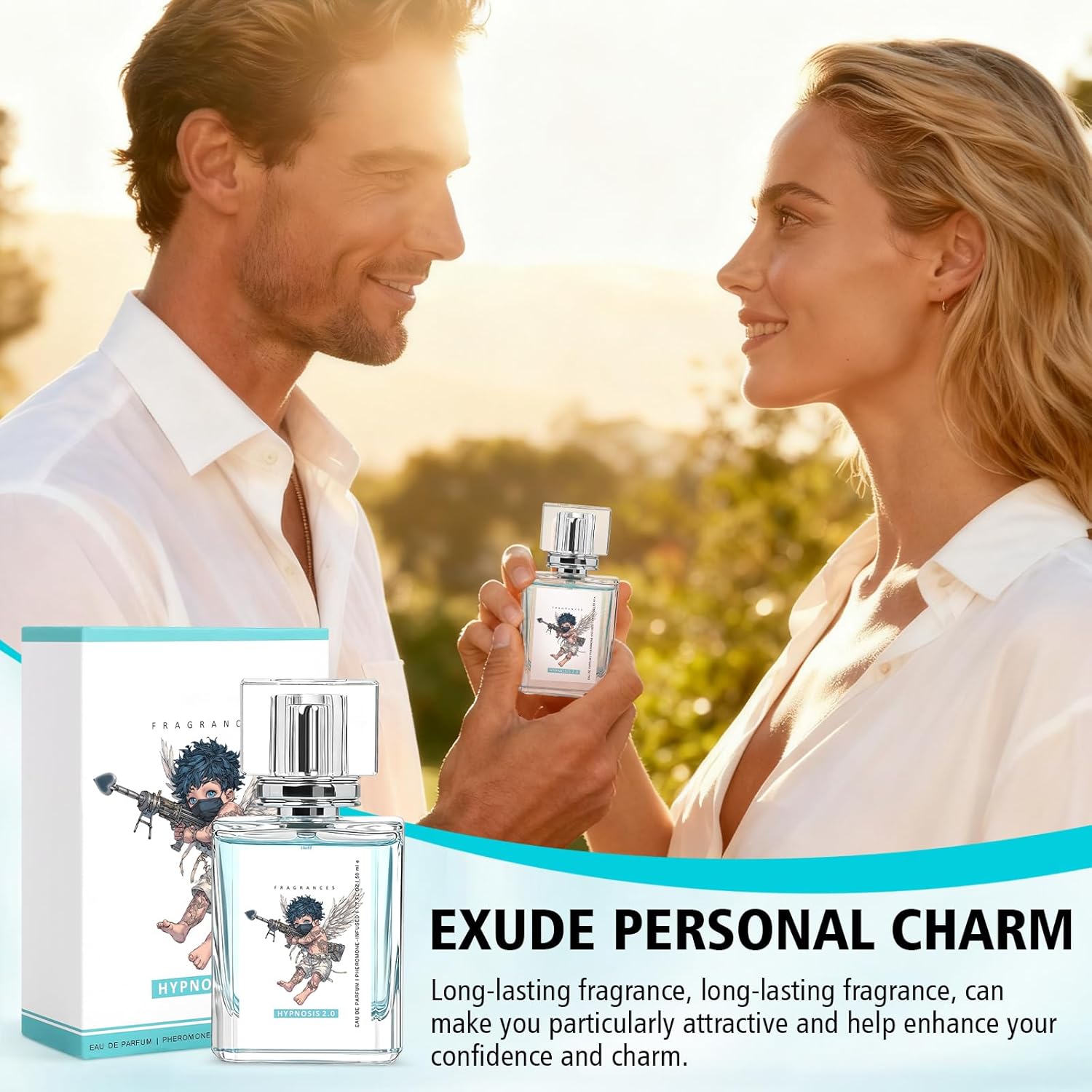 Hypnosis 2.0 Cologne for Men (Pheromone-Infused), Men's Fragrances | Enhance Attraction,EDP-Long Lasting Scent, Perfume for Modern (Amber Wood, Vanilla 24H Long Lasting, Pheromone-Infused) - Image 4