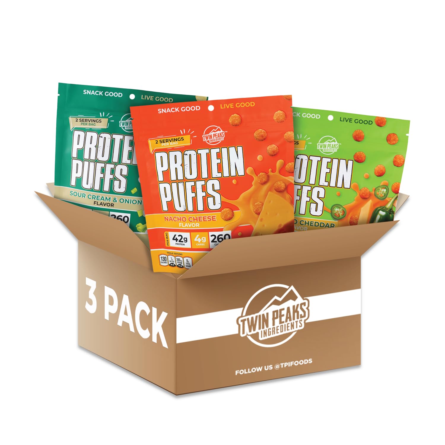 Twin Peaks Low Carb, Keto Friendly Protein...