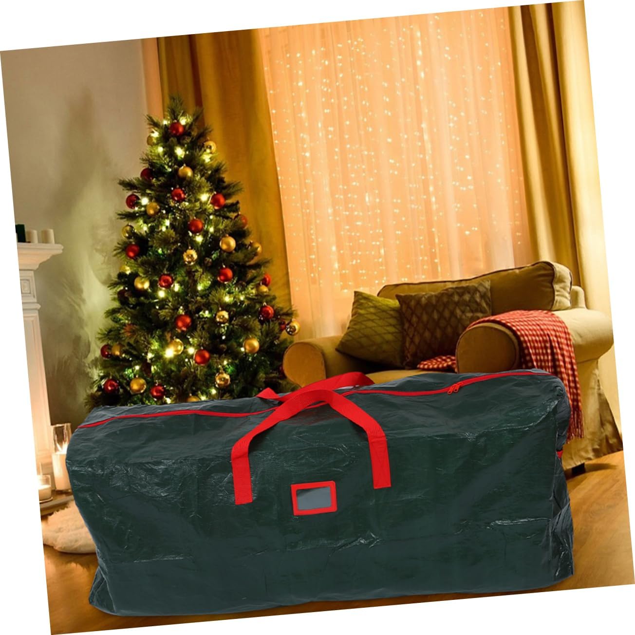 KOMBIUDA Large Christmas Tree Storage Bag Handles Organizer for Xmas Tree Versatile Storage for Blankets Seasonal Items