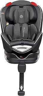 Ickle Bubba Radial Group 0+/1/2 Car Seat, Suitable from Birth to 25kg (Approx. 7 Years), 360 Degree Rotating Design for Easy Access & Integrated ISOFIX Base for Secure Installation - Grey/Black