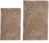 Vista 15 de WOVEN ST. Alfombra de baño de algodón con mechones Alfombra de área para spa, tocador, ducha, baños principales Textiles absorbentes de agua