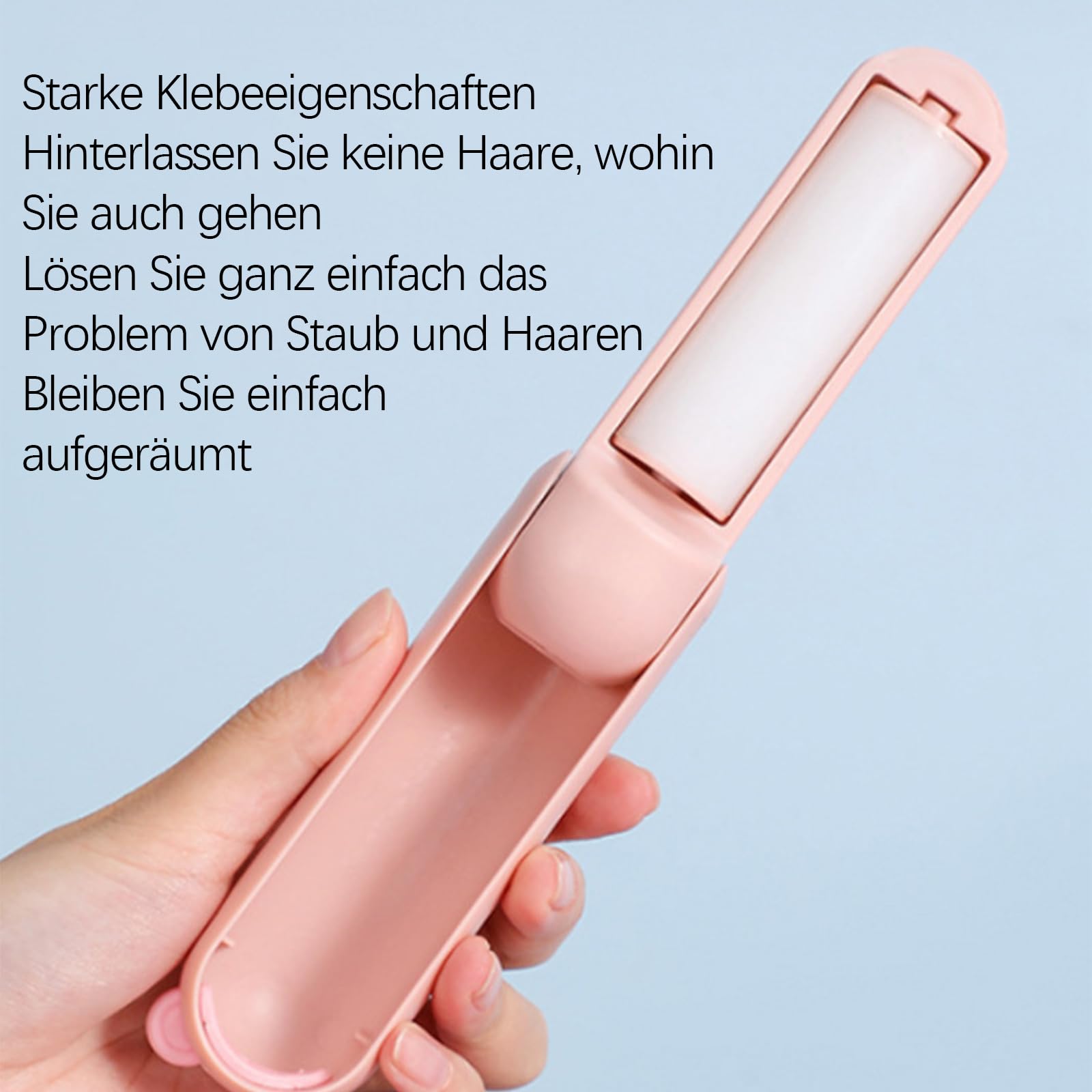 BESPORTBLE Tragbarer Mini-Fusselroller – Wiederverwendbar, Für Tierhaare & Flusen, Leicht, Für Kleidung, Möbel & Auto – Beige, 9,7 X 7 X 3,5 Cm