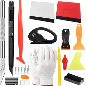 52-Piece Squeegee for Foil Foiling Tool Set with 2 Felt Squeegees