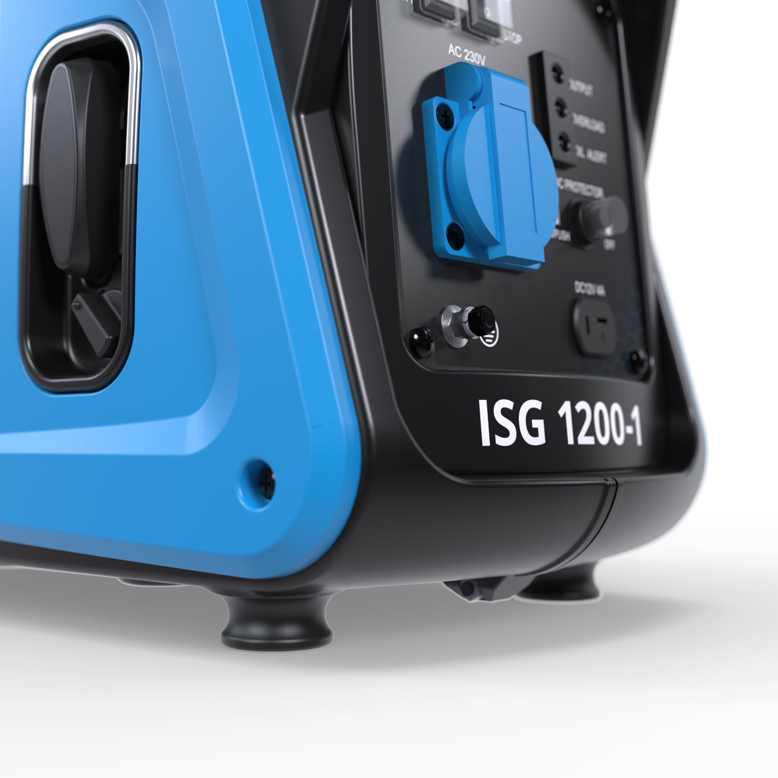 Güde Inverter Stromerzeuger ISG 1200-1 (4-Takt Motor, Benzin, 1,3/1,8 (kW/PS), 1x 230V, max. 1200W, Laufzeit bis 6,5 h, Tank 2,8 l, Überlastungsschutz, ECO-Modus, Gewicht 12,9 kg, TEST GUT - SEHR GUT)